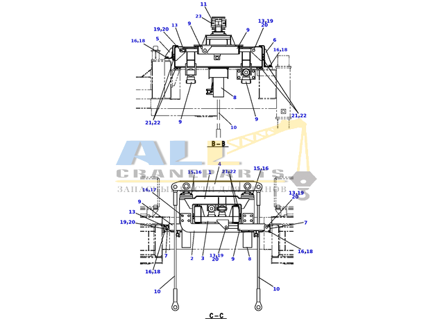 Шплинт TADANO 801-363-80080 для CL-500-1