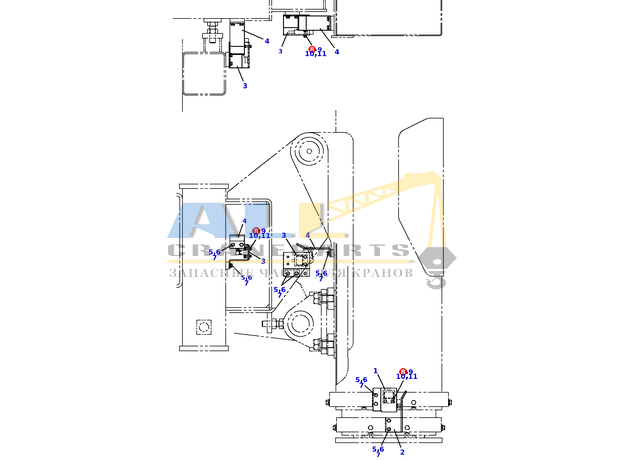 Машинный винт TADANO 801-723-05020 для CL-500-1