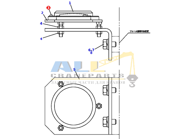 Машинный винт TADANO 801-728-03010 для CL-500-1