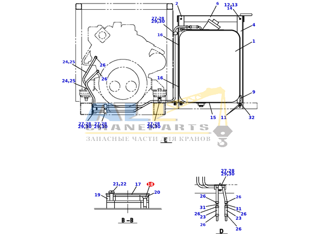 Машинный винт TADANO 801-753-05014 для CL-500-1