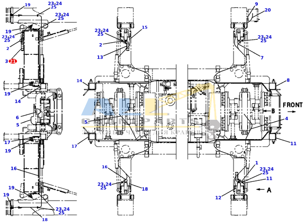 Машинный винт TADANO 801-823-06020 для CL-500-1