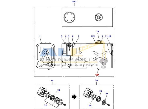 Пробка TADANO 802-050-01000 для CL-500-1
