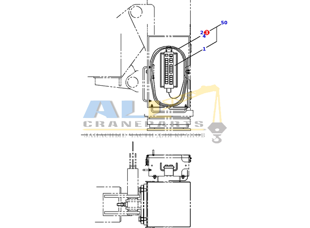 Гофрированная трубка TADANO 821-000-01804 для CL-500-1