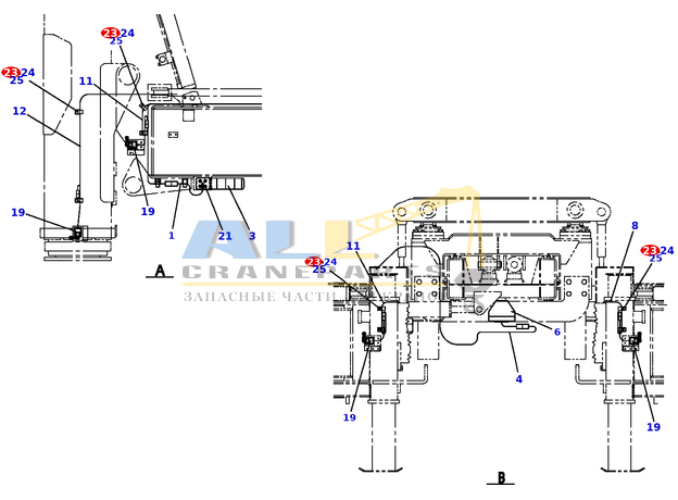 Хомут TADANO 821-000-02012 для CL-500-1