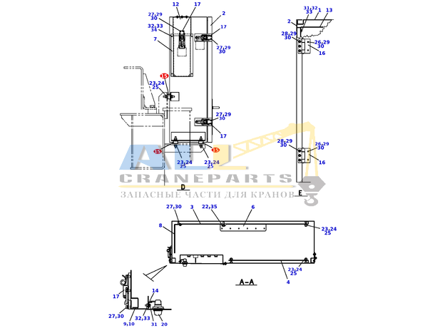 Изолятор TADANO 824-101-14003 для CL-500-1