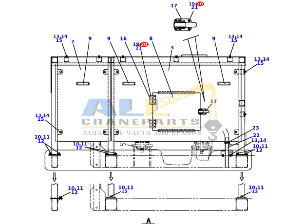Фиксатор TADANO 824-661-44502 для CL-500-1