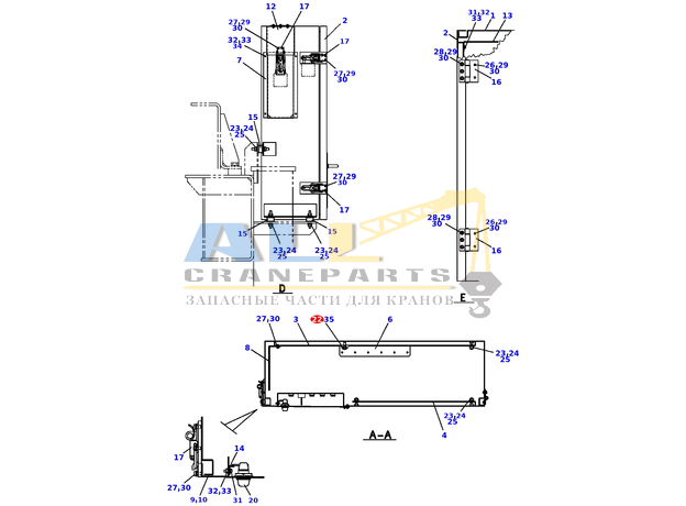 Болт TADANO 901-012-06020 для CL-500-1