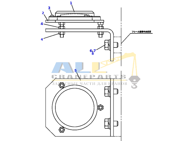 Болт TADANO 901-012-08016 для CL-500-1