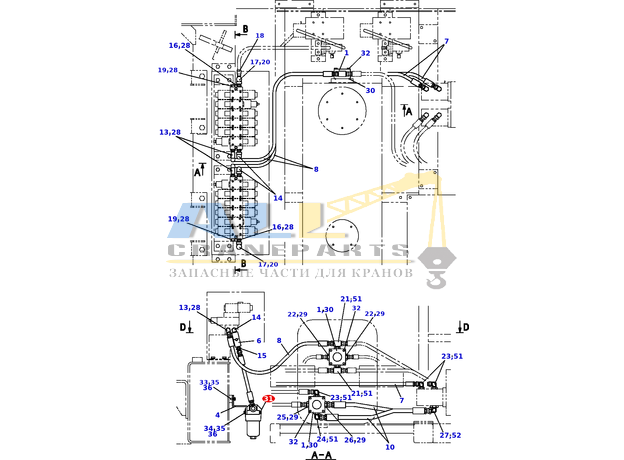Болт TADANO 901-012-08085 для CL-500-1
