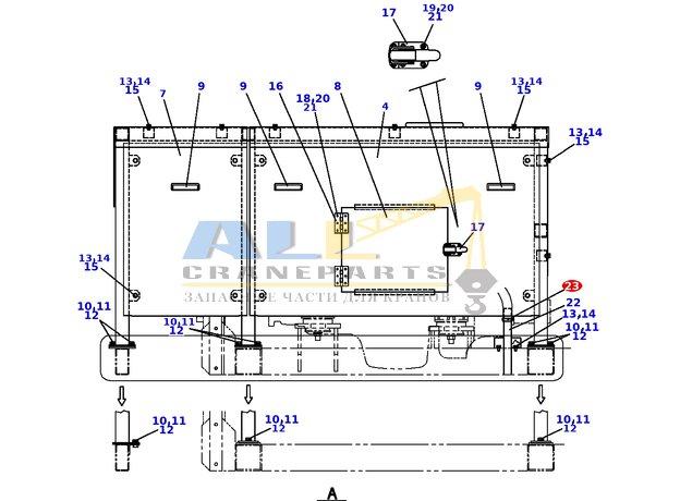 Гайка TADANO 902-012-00400 для CL-500-1