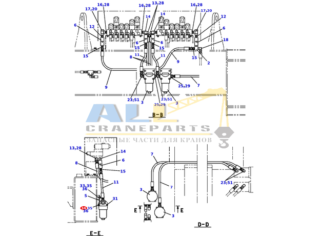 Гайка TADANO 902-012-00800 для CL-500-1