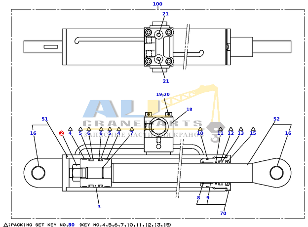 Гайка TADANO 902-012-02000 для CL-500-1