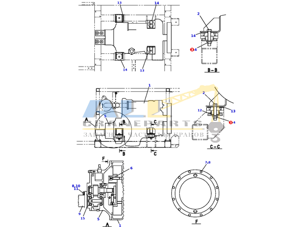 Гайка TADANO 902-674-01800 для CL-500-1