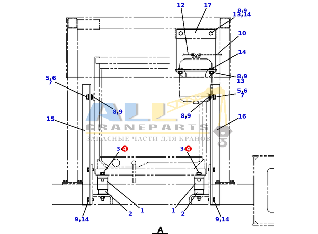 Пружинная шайба TADANO 903-020-41201 для CL-500-1
