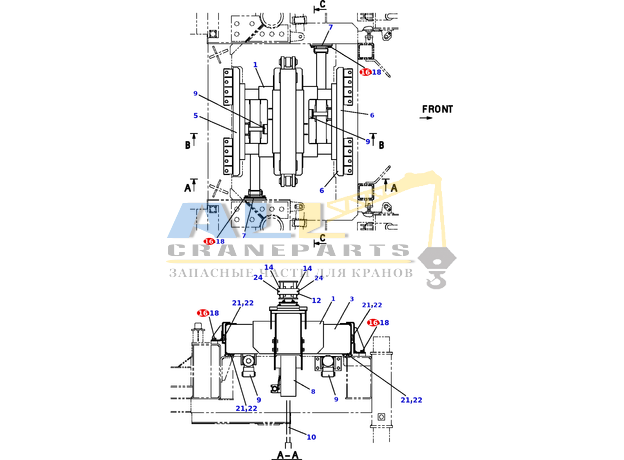Пружинная шайба TADANO 903-020-41601 для CL-500-1