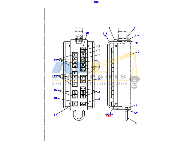 Плоская шайба TADANO 903-030-70401 для CL-500-1