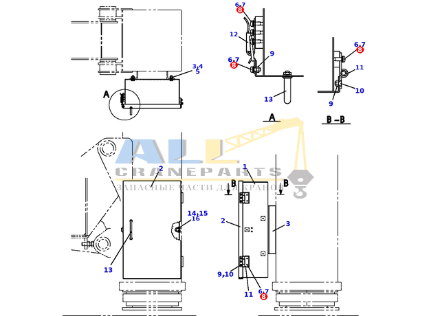 Плоская шайба TADANO 903-030-70501 для CL-500-1