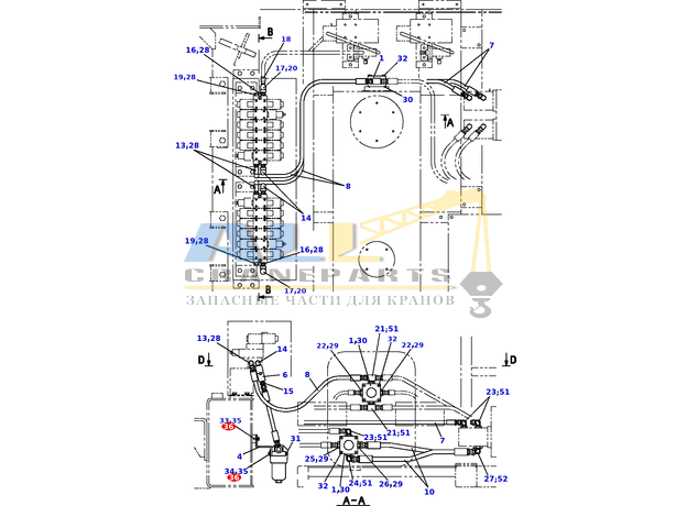 Плоская шайба TADANO 903-030-70801 для CL-500-1
