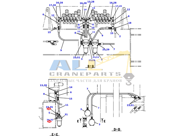 Плоская шайба TADANO 903-030-70801 для CL-500-1
