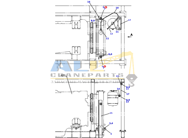 Плоская шайба TADANO 903-030-71401 для CL-500-1