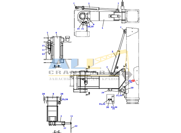 Плоская шайба TADANO 903-035-02401 для CL-500-1