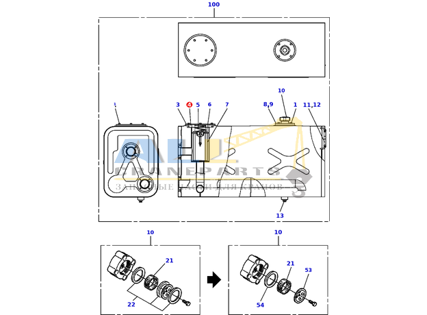 Уплотнительное кольцо TADANO 910-012-14500 для CL-500-1