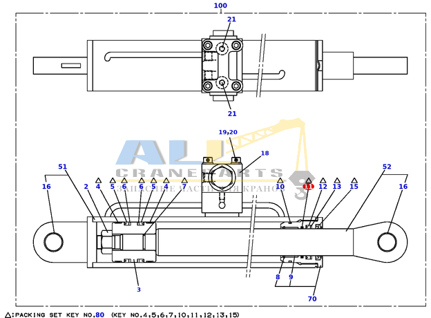 Демпферное кольцо TADANO 912-511-00400 для CL-500-1