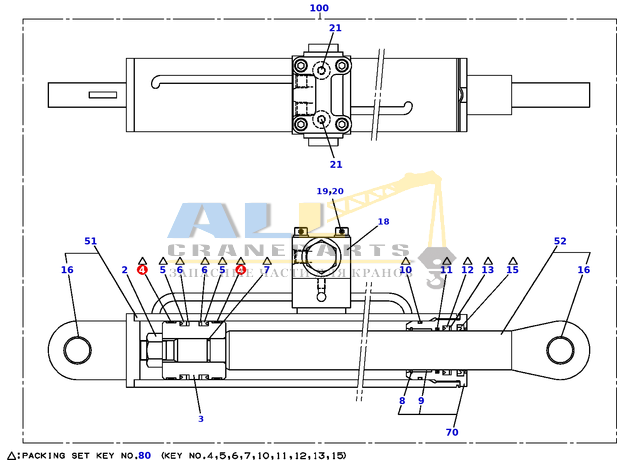Подшипник скольжения TADANO 913-022-06000 для CL-500-1