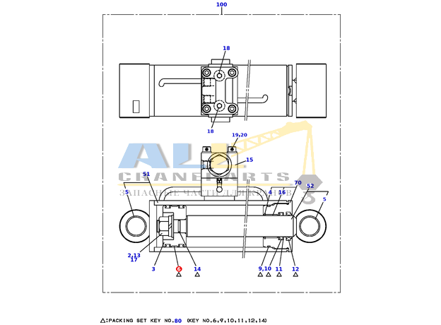 Подшипник скольжения с двумя уплотнениями TADANO 913-502-07000 для CL-500-1