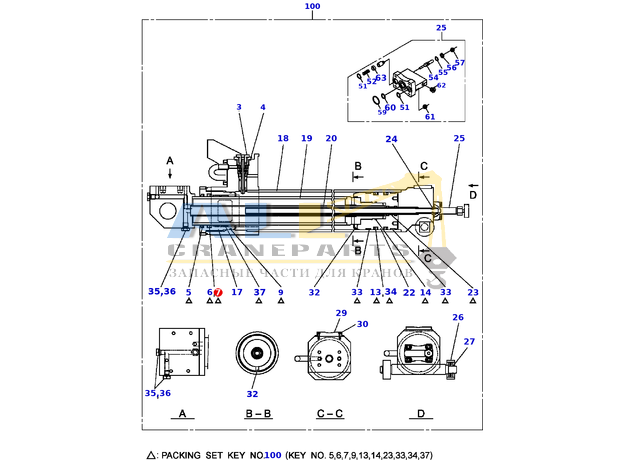Опорное кольцо TADANO 914-302-08001 для CL-500-1