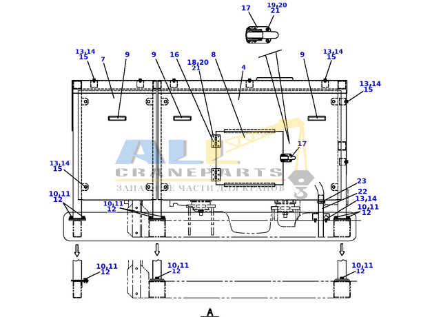 Зажим TADANO 918-036-00400 для CL-500-1