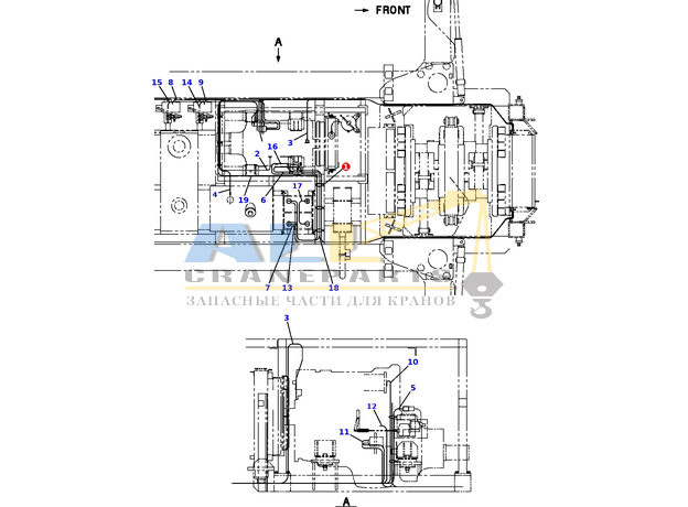 Крепёжный элемент TADANO 918-101-30250 для CL-500-1